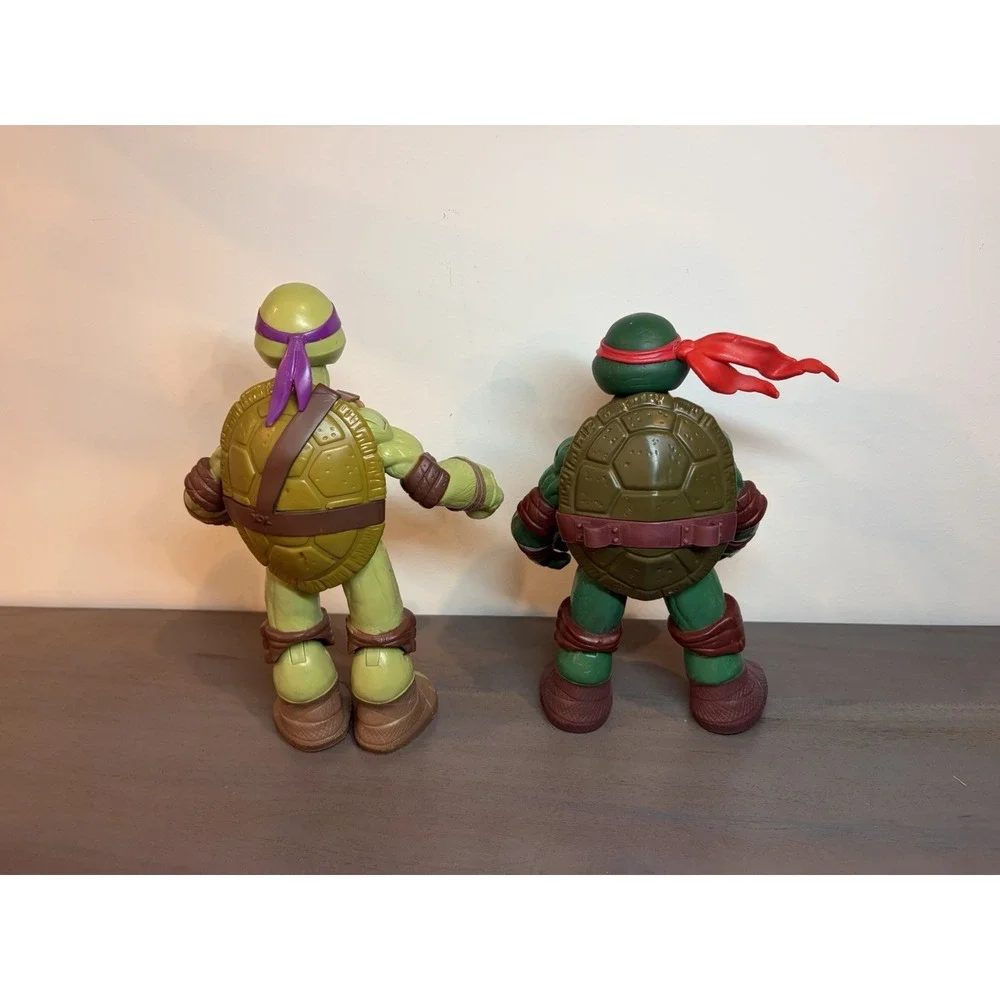 Big Teenage Mutant Ninja Turtle TMNT Playmate 2012 Donatello 11.5 & Raphael 10